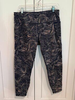 EUC Sweaty Betty Power 7/8 Workout Leggings Blue Size XL $100